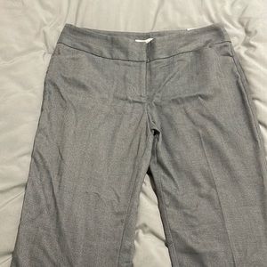 Petite gray Loft Slack pants.
